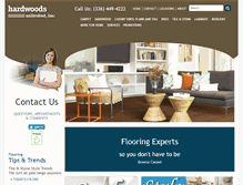 Tablet Screenshot of hardwoodsunlimitedinc.com